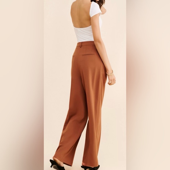 ASTR the label Milani wide leg brown pleated women’s pants. NWT. Large - Picture 4 of 13